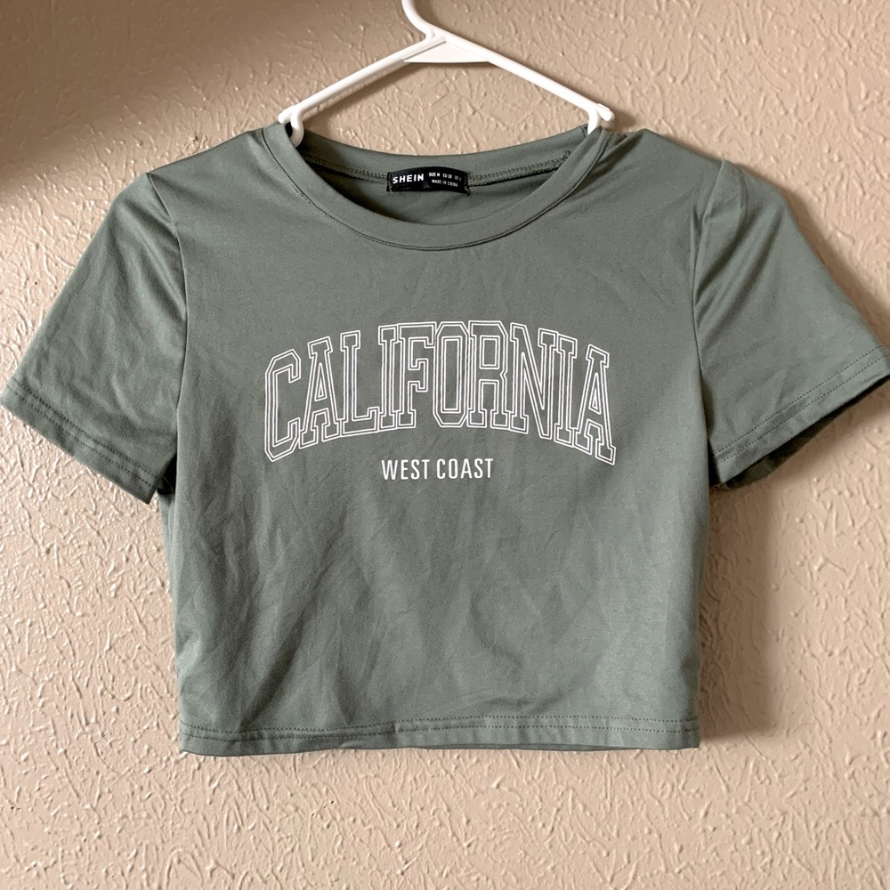 Cropped California tee